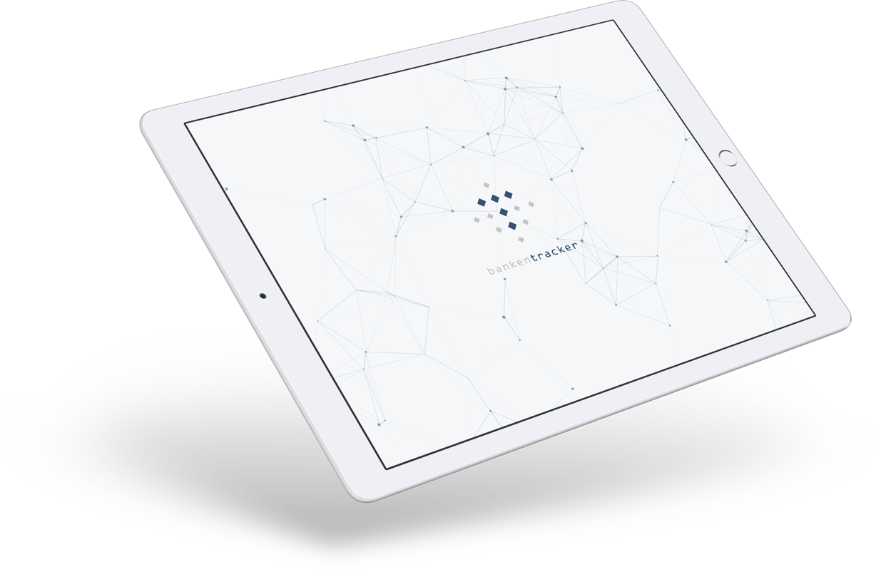Bankentracker on tablet